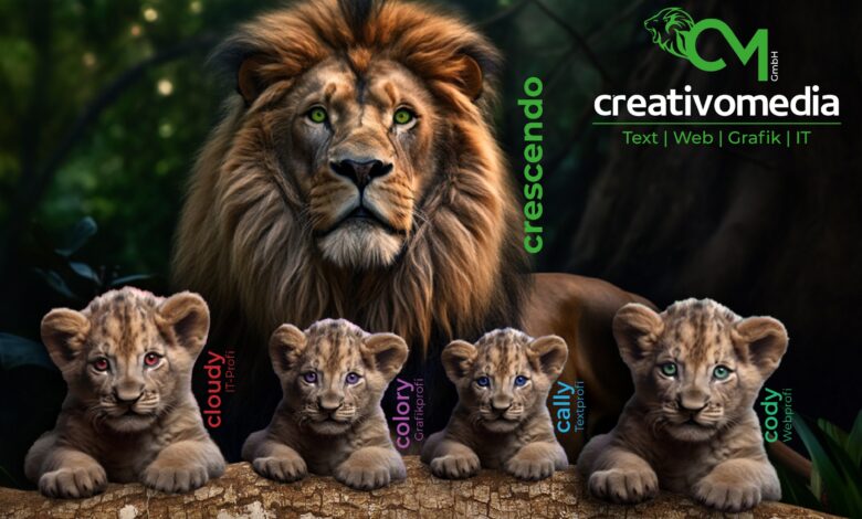 Löwen zusammen © creativomedia.gmbh